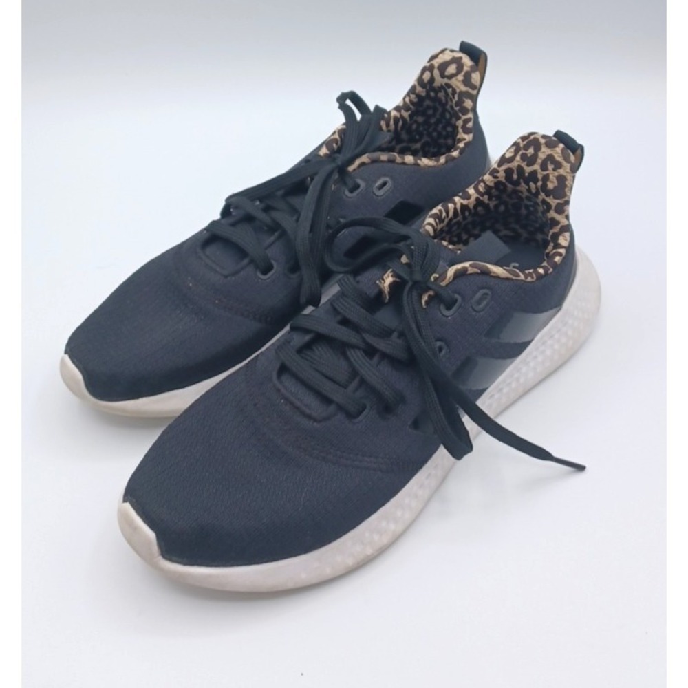 Adidas Puremotion Women's Size 9 Black Cheetah Athletic Running Shoes Sneakers